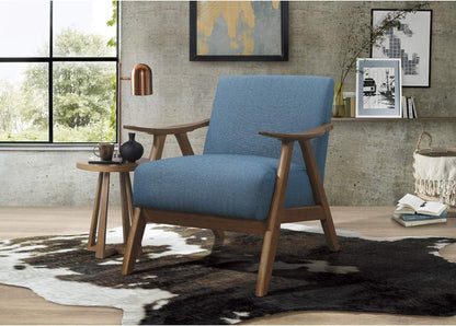 Luxury Walnut Accent Chair