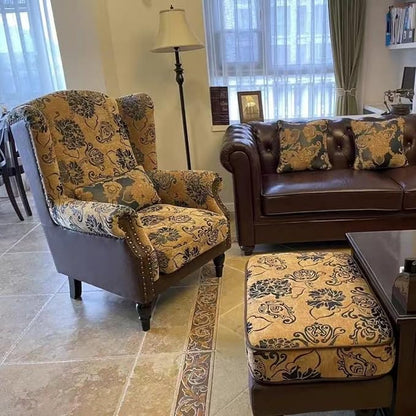 Vintage Wingback Accent Chair