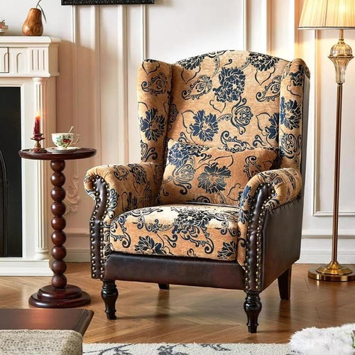 Vintage Wingback Accent Chair