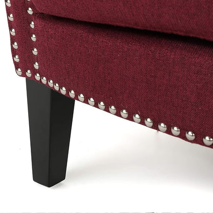 Brice Luxury Scroll Arm Accent Chair