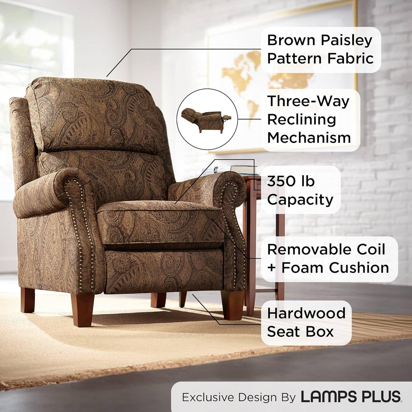 Beaumont Luxury Recliner Lounge Chair