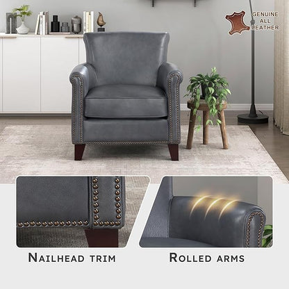 The Lexicon Heritage Top-Grain Leather Club Chair
