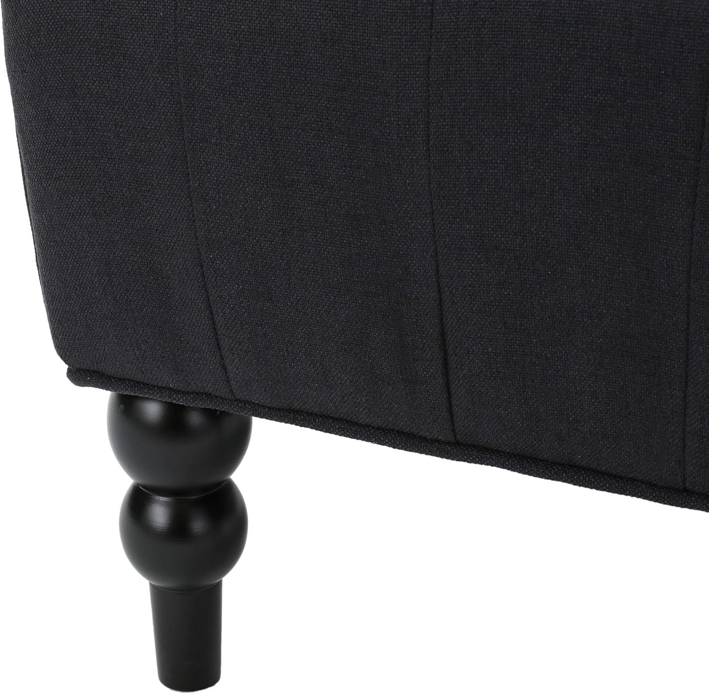 The Toddman High-Back Wingback Chair in Matte Charcoal