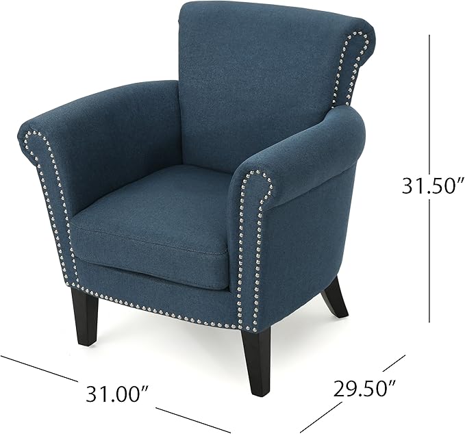 Brice Luxury Scroll Arm Accent Chair