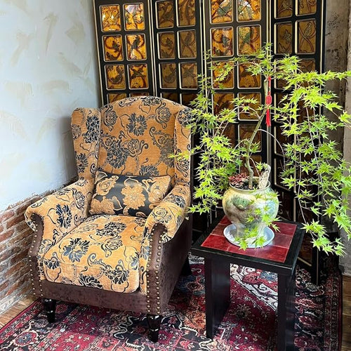 Vintage Wingback Accent Chair