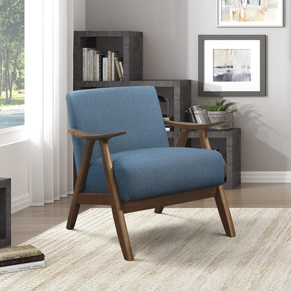 Luxury Walnut Accent Chair