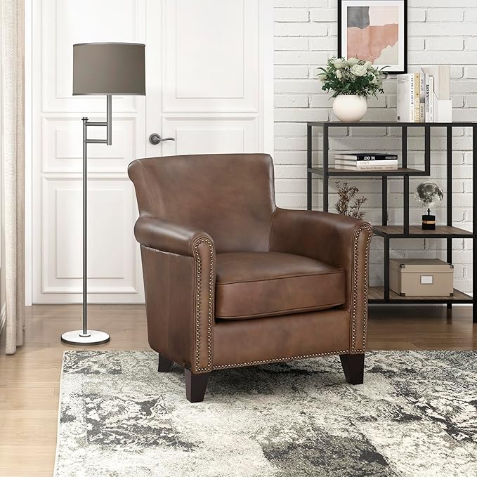 The Lexicon Heritage Top-Grain Leather Club Chair