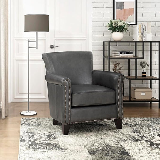 The Lexicon Heritage Top-Grain Leather Club Chair