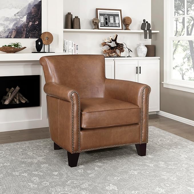 The Lexicon Heritage Top-Grain Leather Club Chair