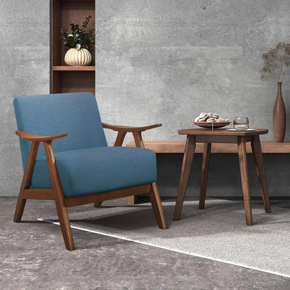Luxury Walnut Accent Chair