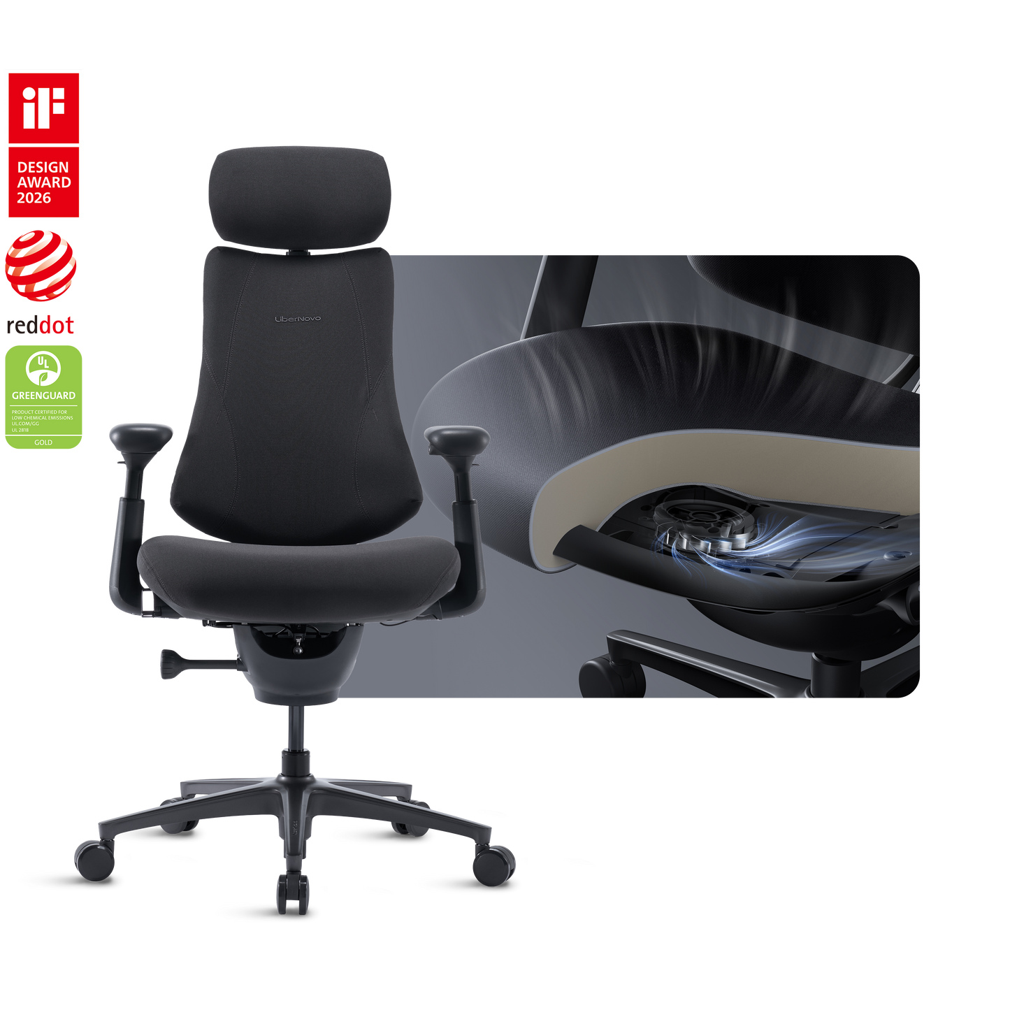 LiberNovo Omni Pro Dynamic Ergonomic Chair