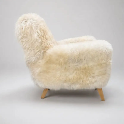 The Wooligan Sheepskin Armchair in Light Rare Breed