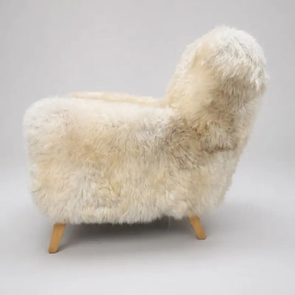 The Wooligan Sheepskin Armchair in Light Rare Breed