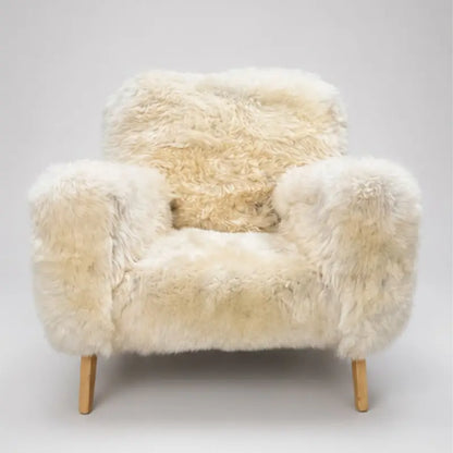 The Wooligan Sheepskin Armchair in Light Rare Breed