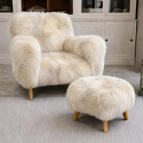 The Wooligan Sheepskin Armchair in Light Rare Breed