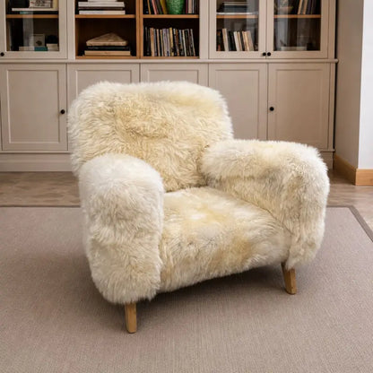 The Wooligan Sheepskin Armchair in Light Rare Breed