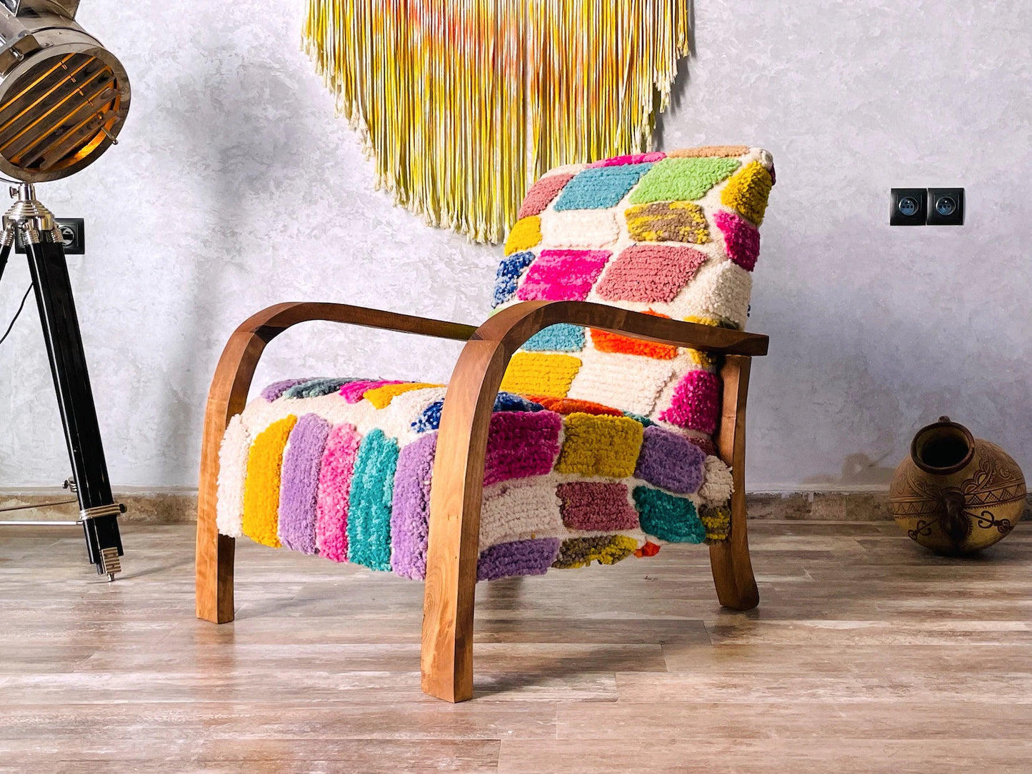 Custom Moroccan Lounge Chair – Handcrafted Luxury Seating