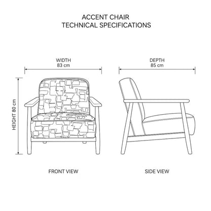 Modern Wooden Accent Chair