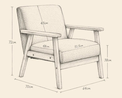 Luxury Mid Century Lounge Chair