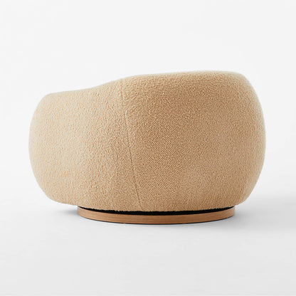 Ami Boucle Swivel Arm Chair
