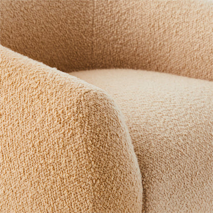 Ami Boucle Swivel Arm Chair