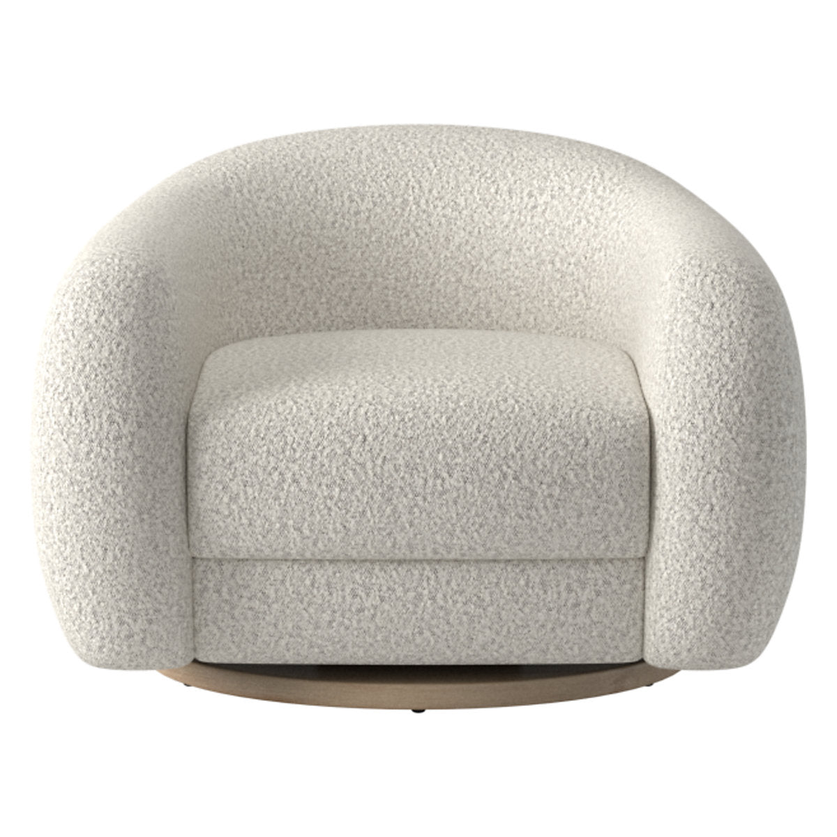 Ami Boucle Swivel Arm Chair