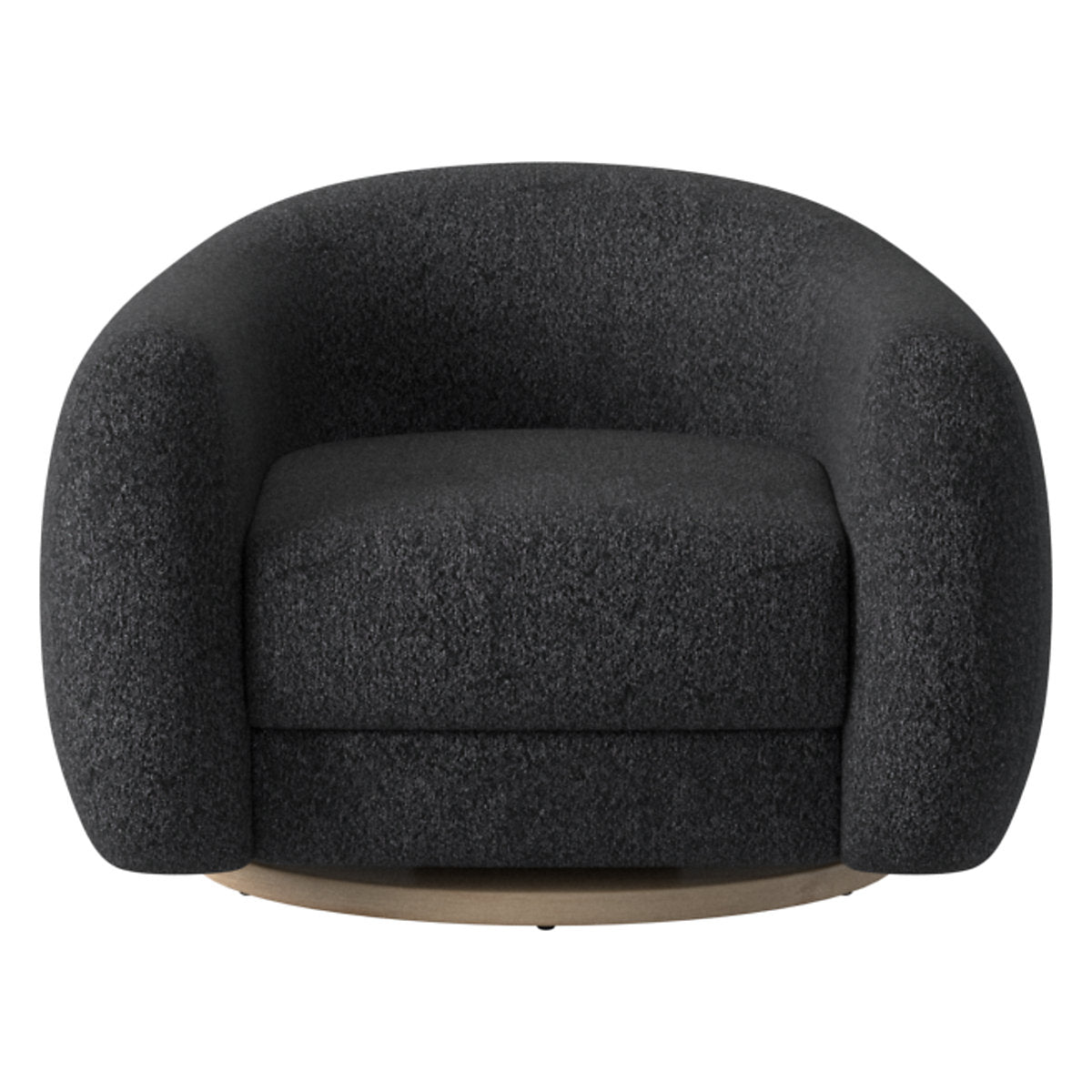 Ami Boucle Swivel Arm Chair