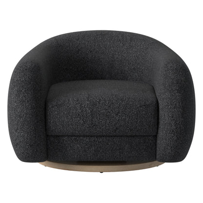 Ami Boucle Swivel Arm Chair