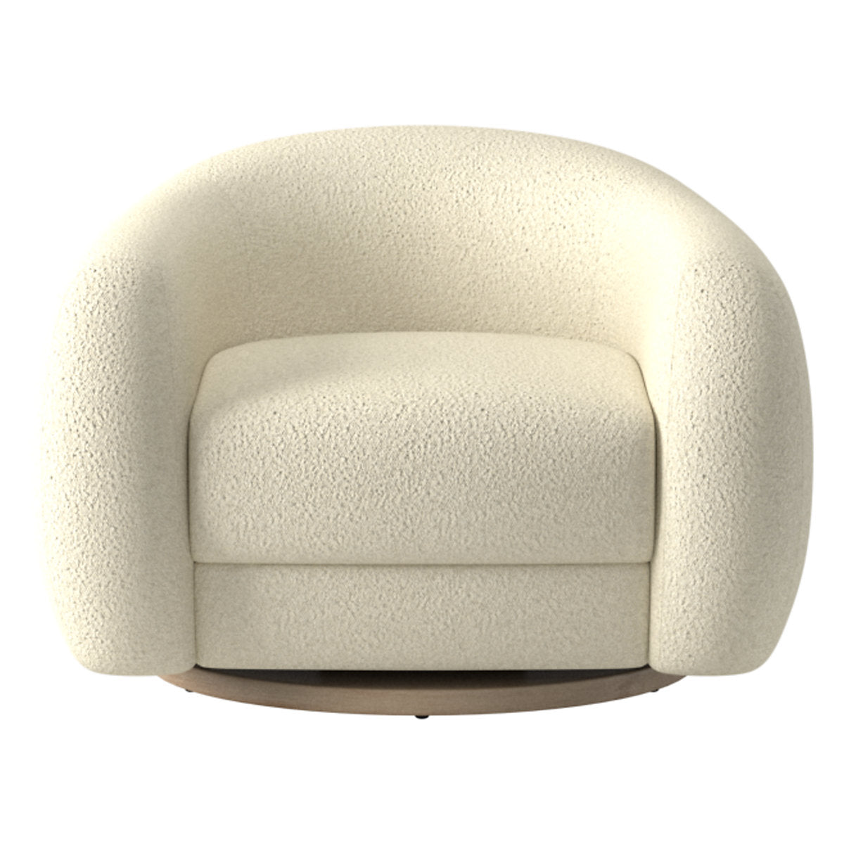 Ami Boucle Swivel Arm Chair