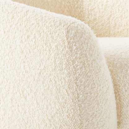 Ami Boucle Swivel Arm Chair