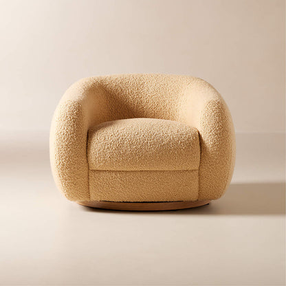 Ami Boucle Swivel Arm Chair